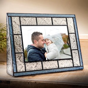 Blue Vintage Glass Frame-Horizontal