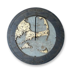 Cape Cod Wooden Tide Clock