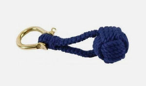 Navy Monkey Fist Key Chain