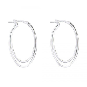 Nested Oval Snap Lock Earring