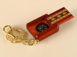Paduak Compass Key Chain
