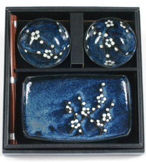 Blue Blossom Sushi Set