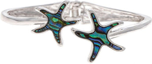 Abalone Starfish Hinge Bracelet