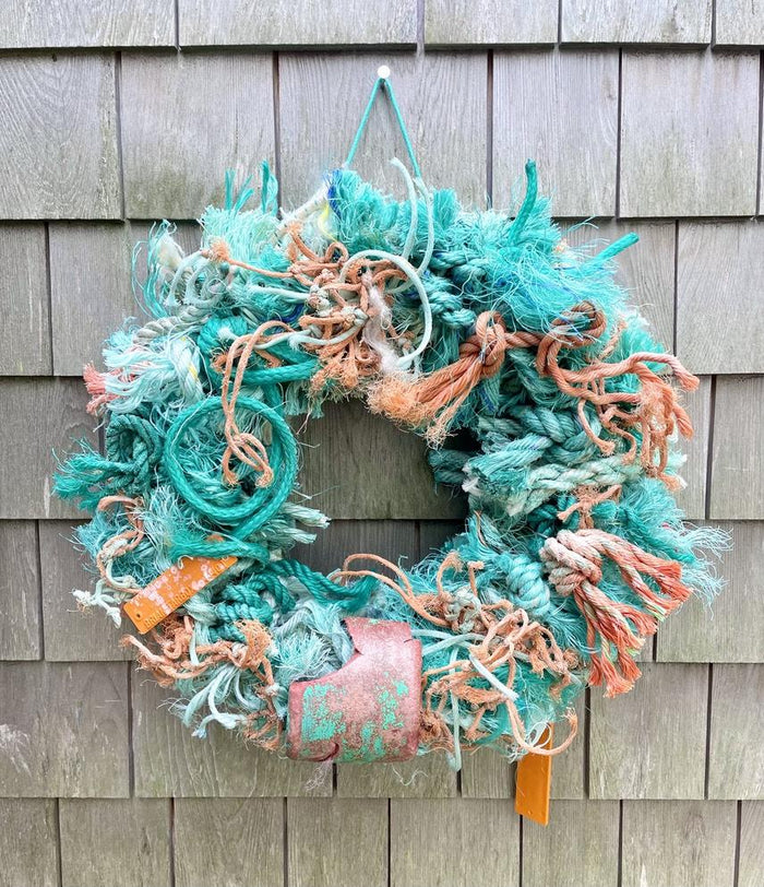 Beachcomber Wreath - Teal with Buoy