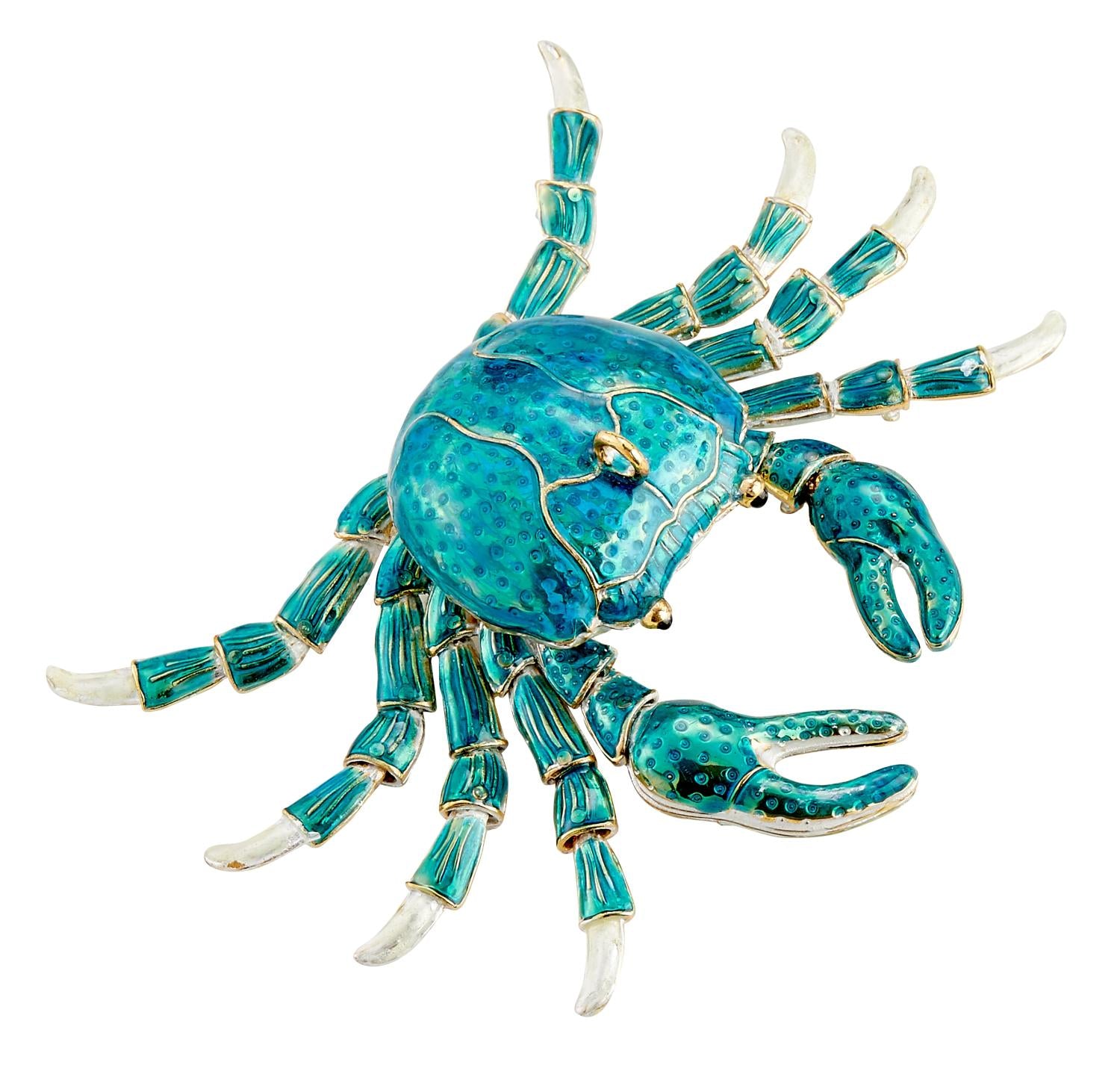 Blue & Green Crab Ornament Yankee Ingenuity