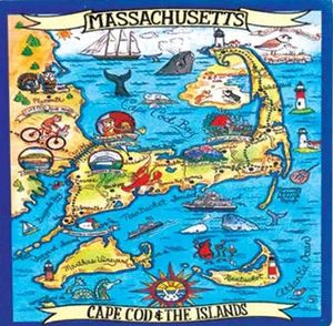 Cape Cod Souvenir Coaster