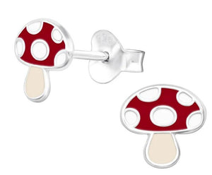 Colorful Mushroom Post Earring
