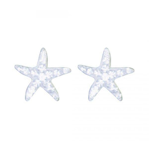 Crystal Starfish Post Earrings