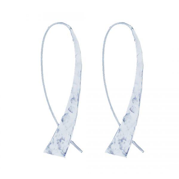 Hammered Threader Earring