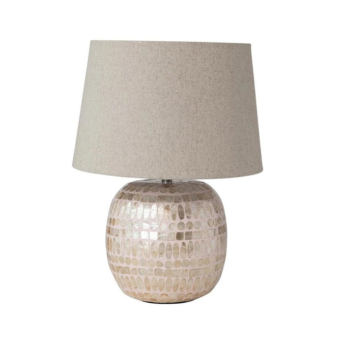 Pink Capiz Table Lamp