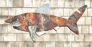 Folk Art Copper Shark