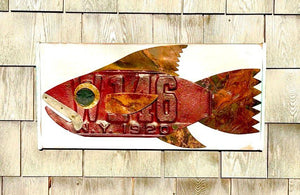 Red License Plate Fish