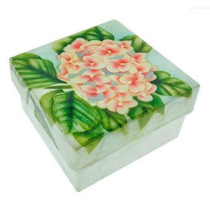 Pink Hydrangea Capiz Box