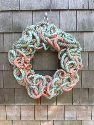 Beachcomber Wreath -Blue & Ora