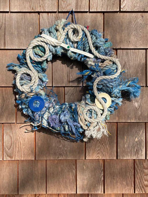 Beachcomber Wreath -Blue Mini