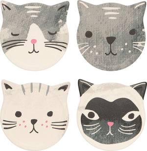 Cat's Meow Coasters Set/4