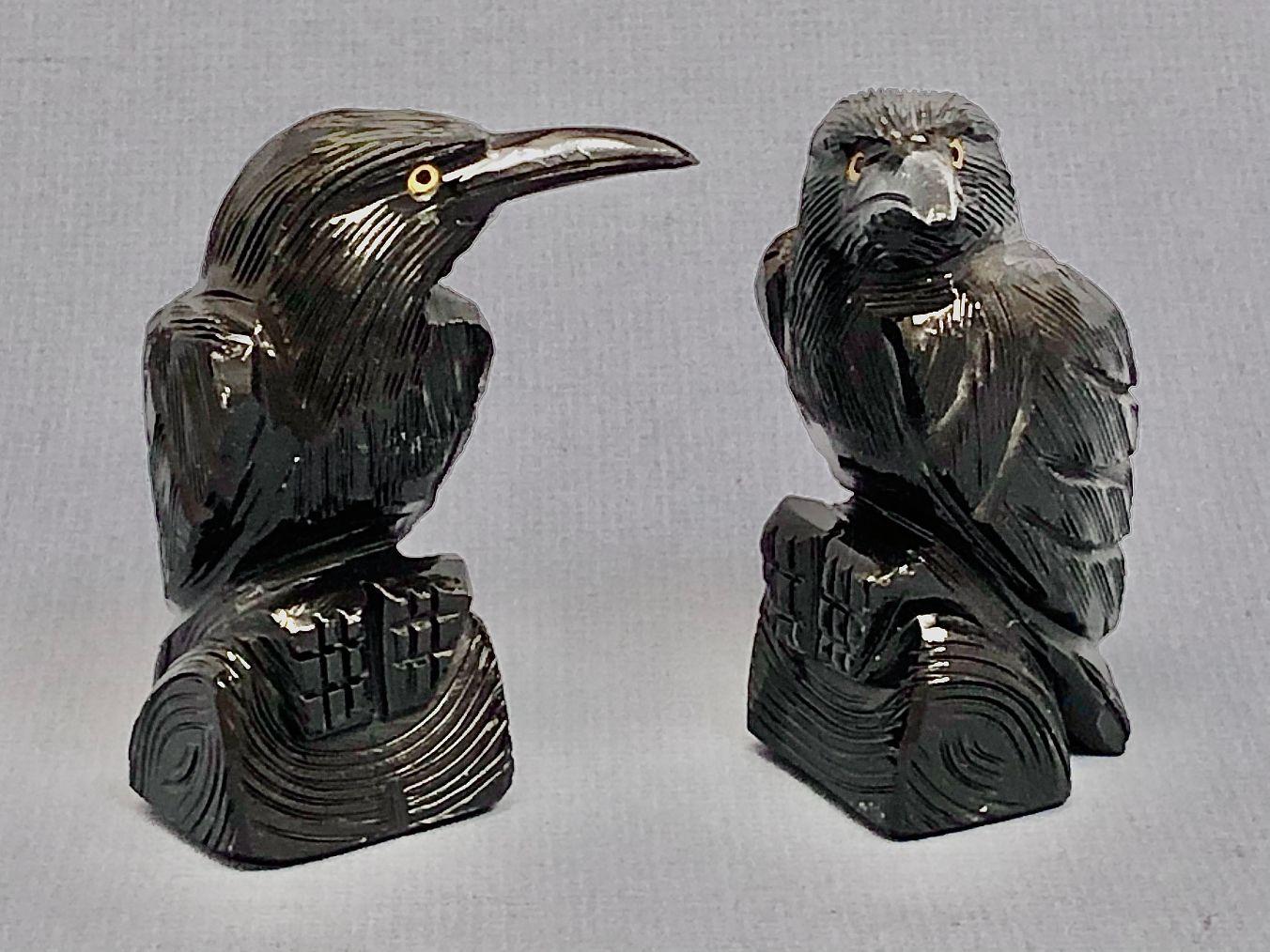 Onyx Crow Carving – Yankee Ingenuity
