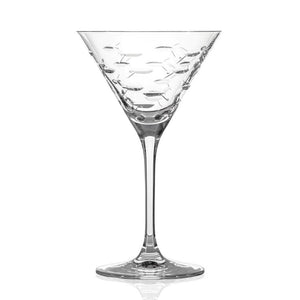 School of Fish Martini Glass
