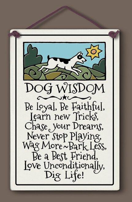 Dog Wisdom Sign