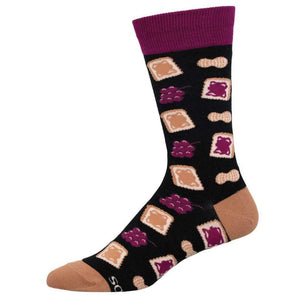 Peanut Butter Jelly Time Socks