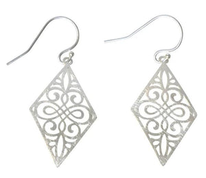 Diamond Scroll Earring