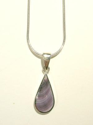 Wampum Teardrop Necklace
