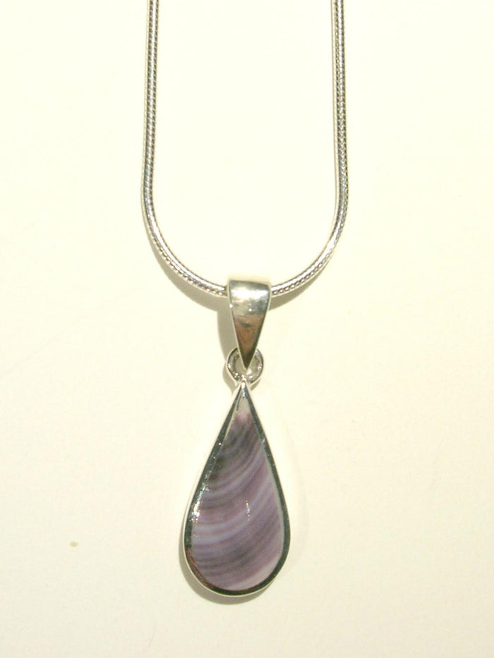 Wampum Teardrop Necklace