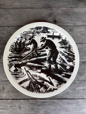 Vintage Logging Plate