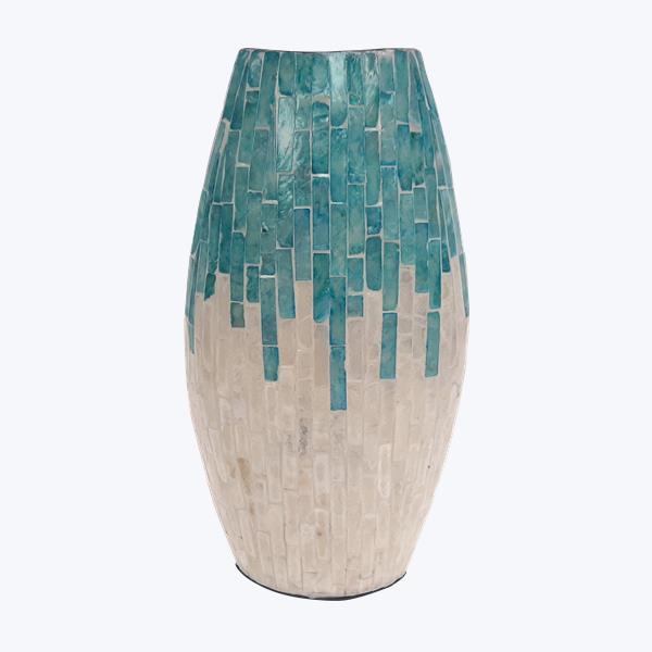 Oval Capiz Vase