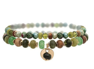 Green Jade Bracelet Set