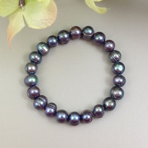 Grey Fresh Water Pearl Bracelet