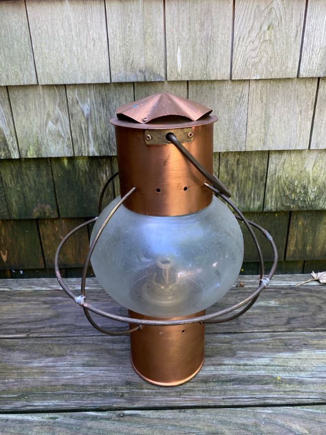 Vintage Copper Onion Lantern