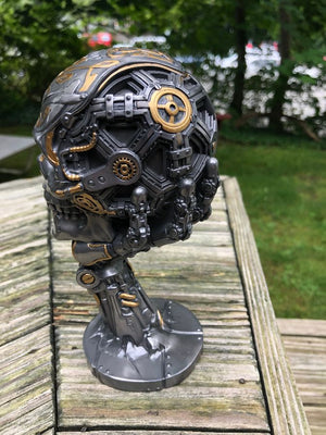 Steampunk Mechanical Hand with Skull