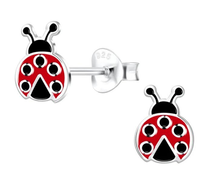 Ladybug Post Earrings