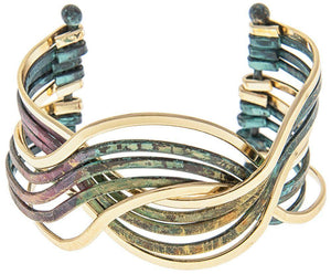 Patina Crossover Cuff