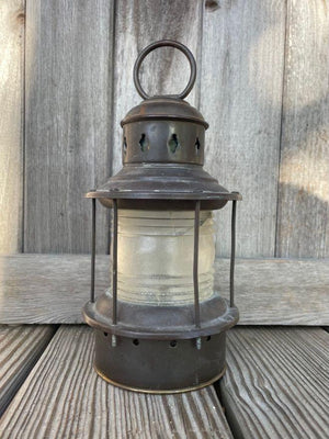 Salvaged Brass Anchor Lantern