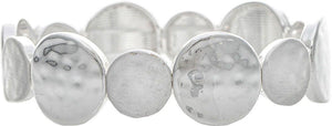 Shiny & Matte Finish Discs Bracelet
