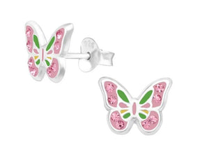 Sparkly Butterfly Pist Earrings