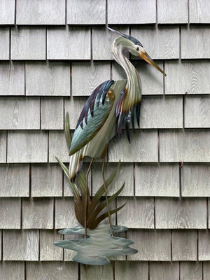 Stainless Steel Great Blue Heron