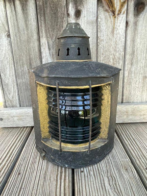 Steel and Brass Starboard Lantern