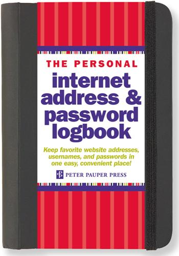 The Personal Internet Password Log Book