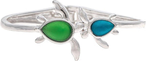 Turtle Gem Hinge Bracelet
