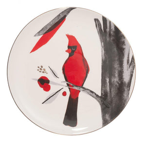 Winter Tree Cardinal Plate