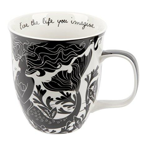 Black & White Mermaid Mug