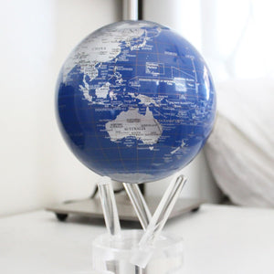 Blue & Silver Solar Globe
