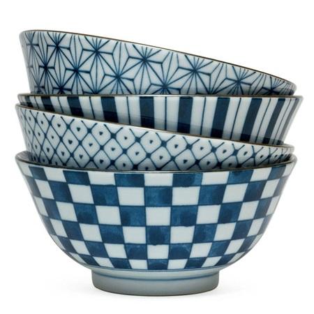 Blue & White Bowl Set