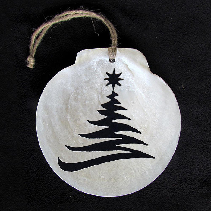 Christmas Tree Shell Ornament