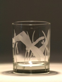 Dragonfly Old-Fashioned Glass