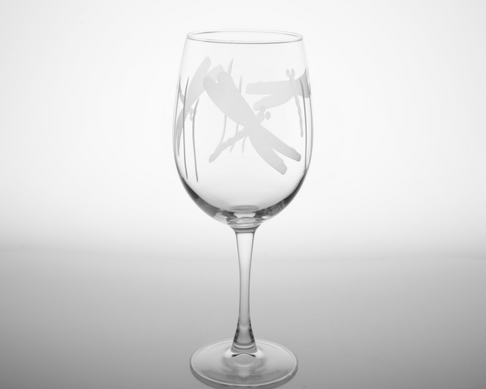 Dragonfly Wineglass