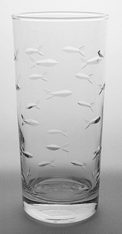 School of Fish Highball Glass